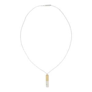 NEW AMBUSH women's battery charm necklace in silver